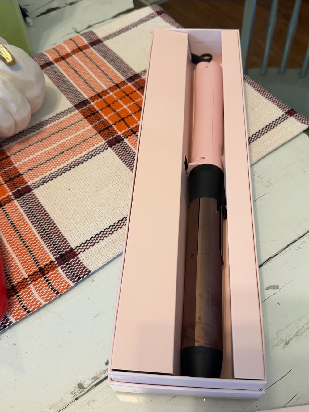 Pink titanium long wand Lange Barrel Curling Wand - Sleek Home Styling Tool